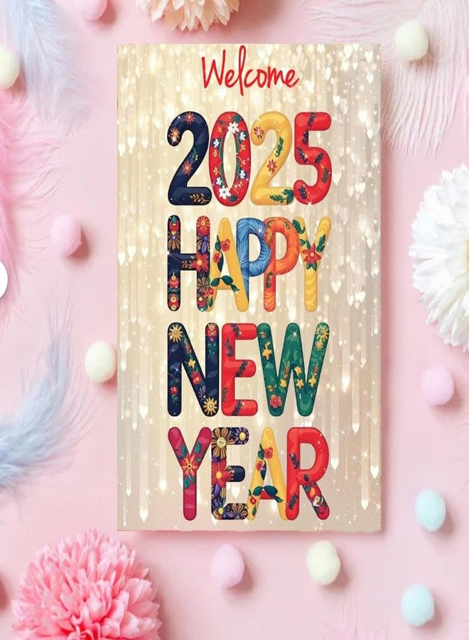 PICKKART 2025 Happy New Year Welcome Greeting Card, 14 x 22 cm (Multi) - Image 3